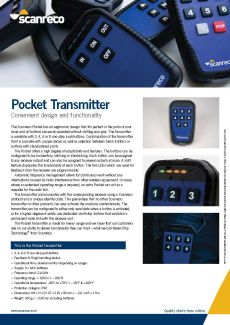 Scanreco Brochure Pocket Transmitter Cover